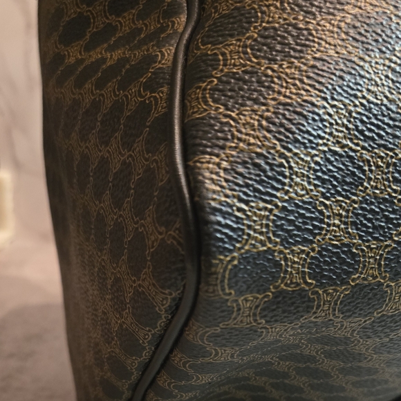 CELINE Macadam Coated Canvas Boston Bag - Picture 6 of 16